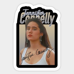 Jennifer Connelly // 80s Vintage Aesthetic Style // Sticker